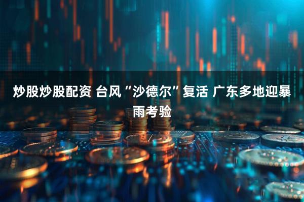 炒股炒股配资 台风“沙德尔”复活 广东多地迎暴雨考验